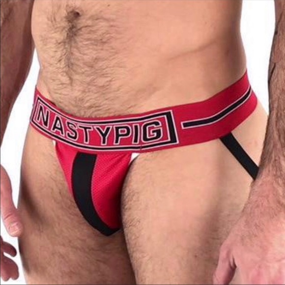 NASTY PIG Rival Jock Strap Red & Black XLarge NEW! - Picture 2 of 8
